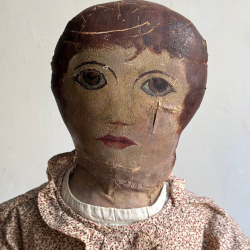 19th-century USA Lady Doll with Painted Face