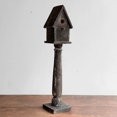 Vintage Birdhouse on Stand (A)