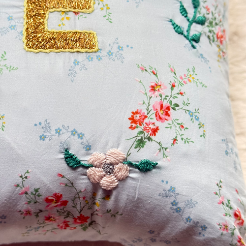 "Love" Embroidered Cushion (CS 09-04)