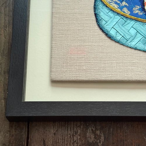 “Stella & Fitz” Pair of Embroidered Cats by Zara Merrick