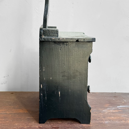 Early 20th-century Black Painted Miniature Doll's Chest