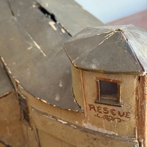 Early 20th-century Paddle Steamer Rescue Boat Model