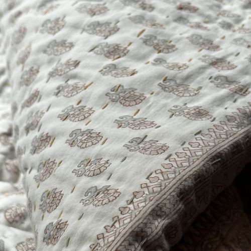 Vintage Sari Treble Bedcover JF423
