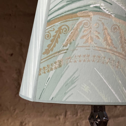 8" H Antique French Paper Custom Lampshade #A10