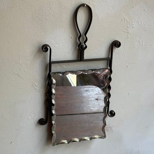 19th-century Small Shaving Mirror #4