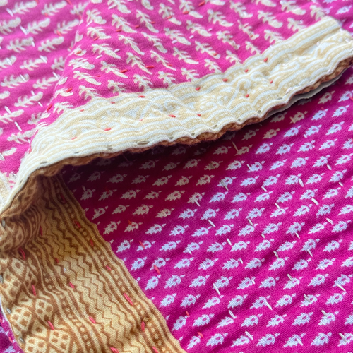 Vintage Sari Baby Blanket (JFB-04)