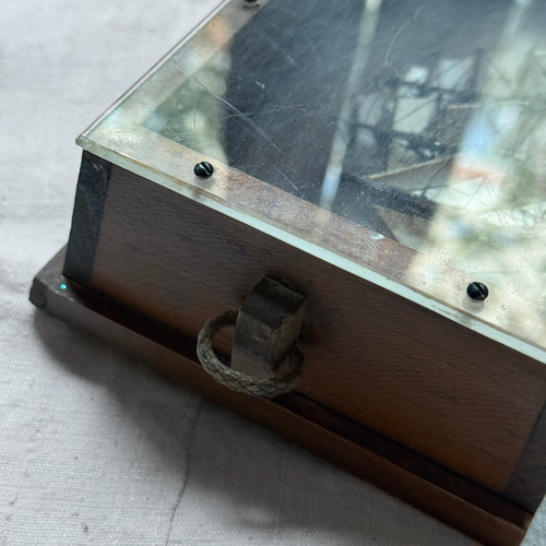 Early 20th-century Tiny American Ship Diorama