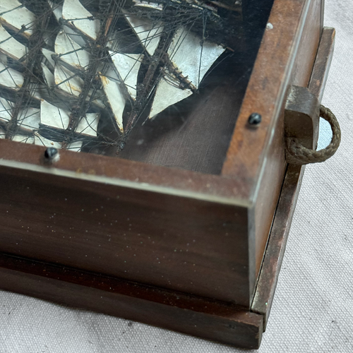Early 20th-century Tiny American Ship Diorama