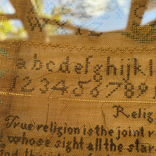Early 19th-century American Needlework Sampler