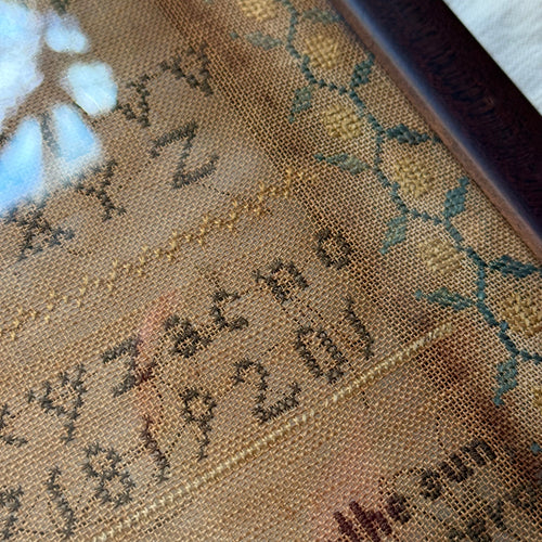 Early 19th-century American Needlework Sampler