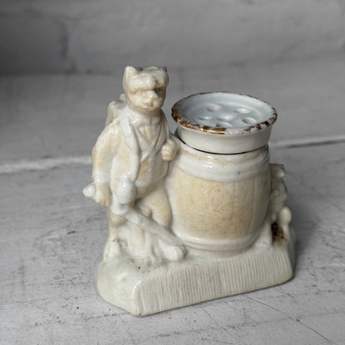 Antique German Porcelain Fairing Match Striker