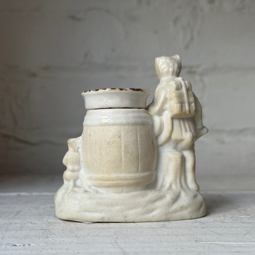 Antique German Porcelain Fairing Match Striker