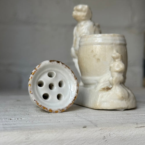 Antique German Porcelain Fairing Match Striker