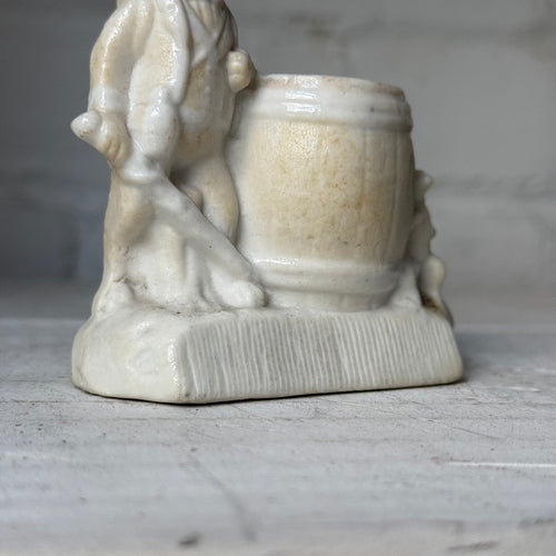 Antique German Porcelain Fairing Match Striker