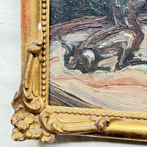 Early 20th-century French Floral Still Life Framed Painting