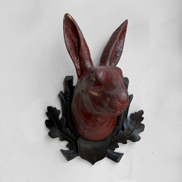 Early 20th-century Black Forest Carved Rabbit (BFR-01)