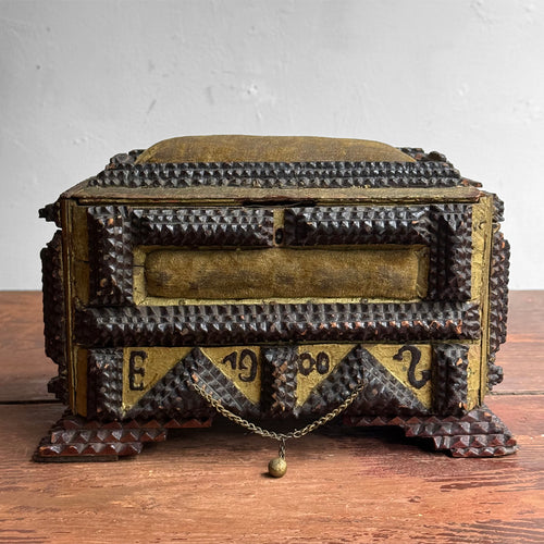 20th-century Tramp Art Box