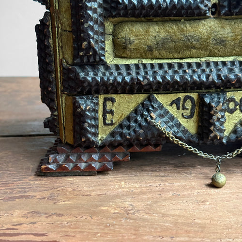 20th-century Tramp Art Box
