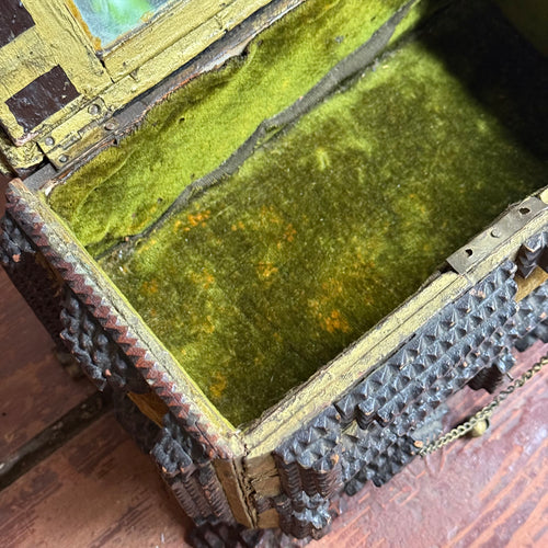 20th-century Tramp Art Box