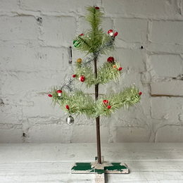 Nostalgic Small Decorated Tree on Stand