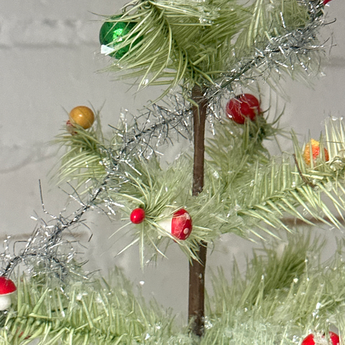 Nostalgic Small Decorated Tree on Stand