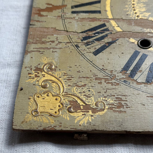 19th-century Wooden Clock Face (#4)