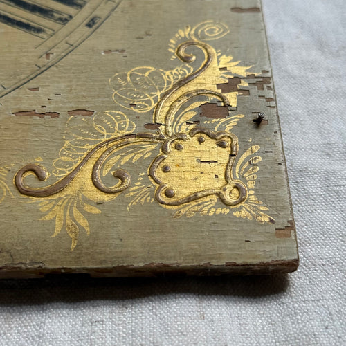 19th-century Wooden Clock Face (#4)