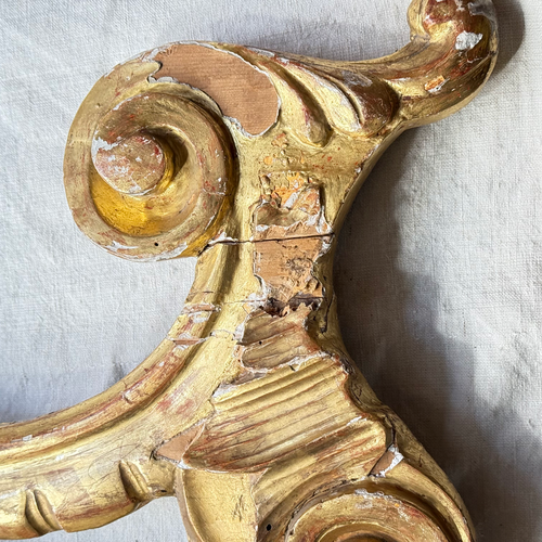 19th-century Gilded Architectural Element