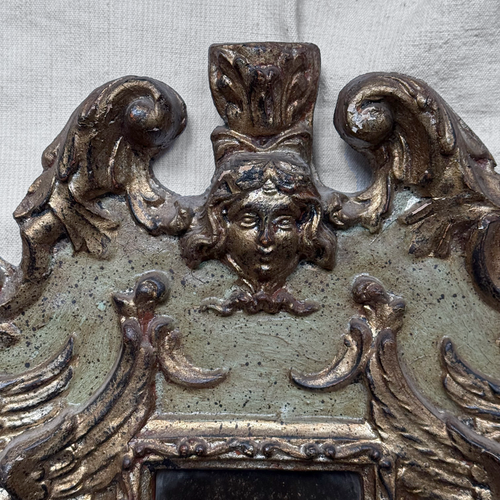 Vintage Italian Carved Rococo Mirror