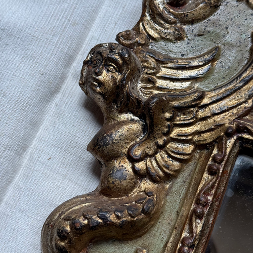 Vintage Italian Carved Rococo Mirror