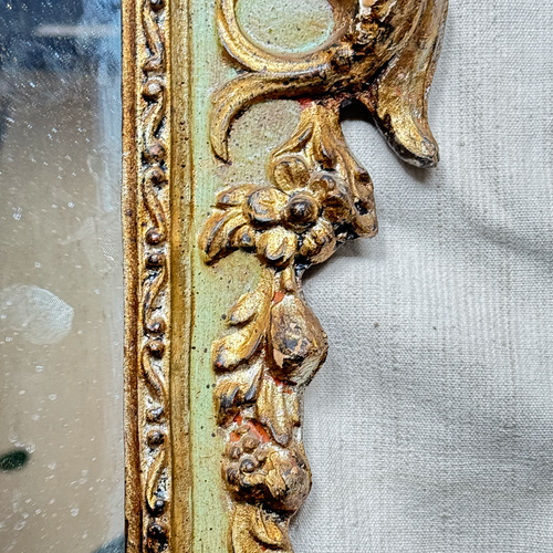 Vintage Italian Carved Rococo Mirror