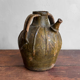 18th-century French Ceramic Oil Vessel (#91)