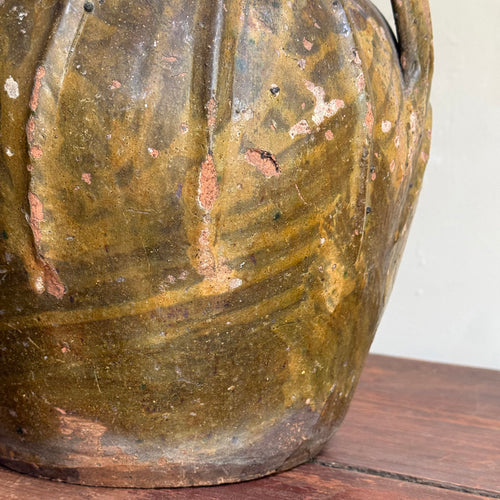 18th-century French Ceramic Oil Vessel (#91)