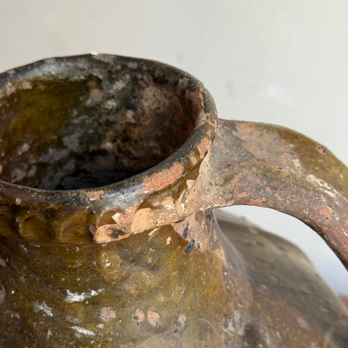 18th-century French Ceramic Oil Vessel (#91)