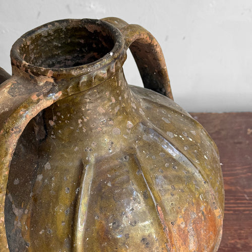 18th-century French Ceramic Oil Vessel (#91)