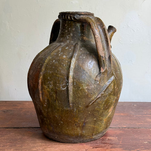 18th-century French Ceramic Oil Vessel (#91)