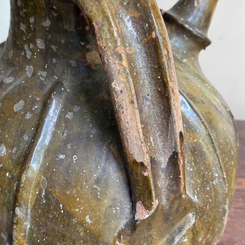 18th-century French Ceramic Oil Vessel (#91)