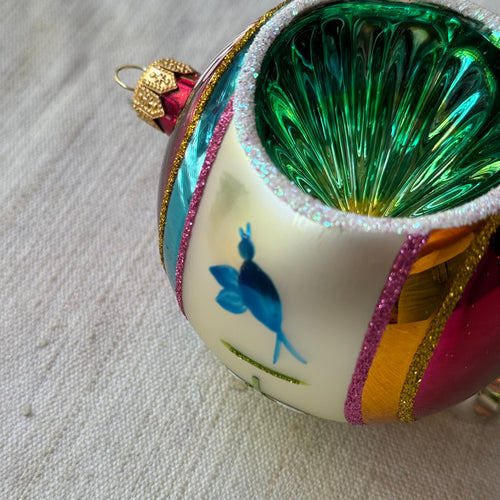 Retro Green Reflector Ornament