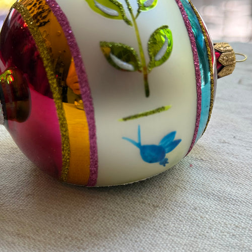 Retro Green Reflector Ornament