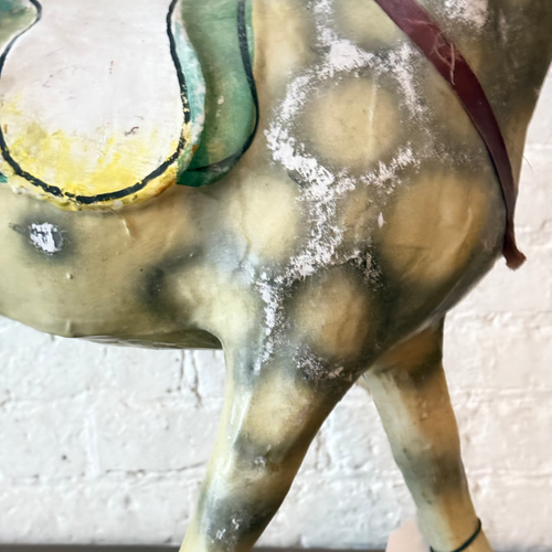 19th-century French Toy Horse on Wheels