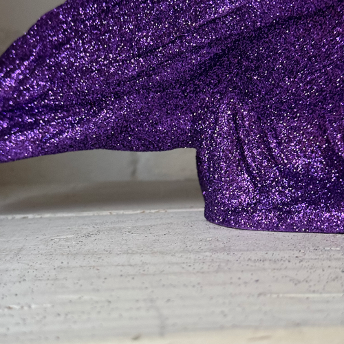 Ino Schaller Glitter Crow in Purple