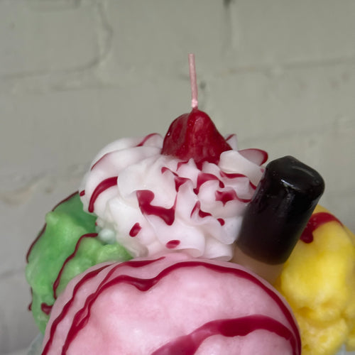 Gelato in a Glass Dish Candle