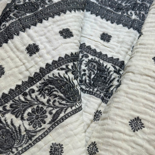 Vintage Sari Double Bedcover (#7-04)