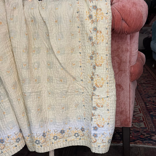 Vintage Sari Double Bedcover (#7-04)
