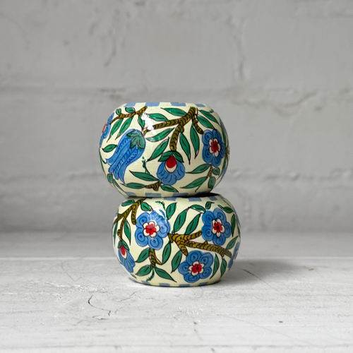 Kashmir Loom x Madeline Weinrib Papier-Mâché Napkin Rings