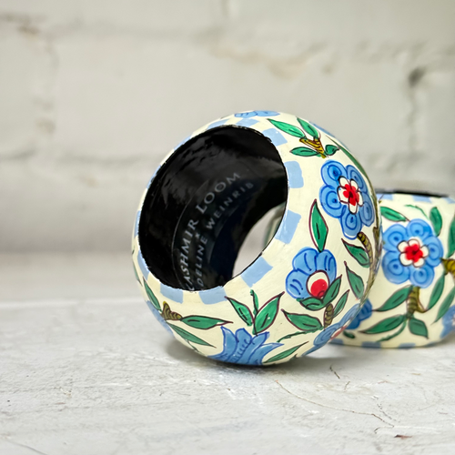 Kashmir Loom x Madeline Weinrib Papier-Mâché Napkin Rings
