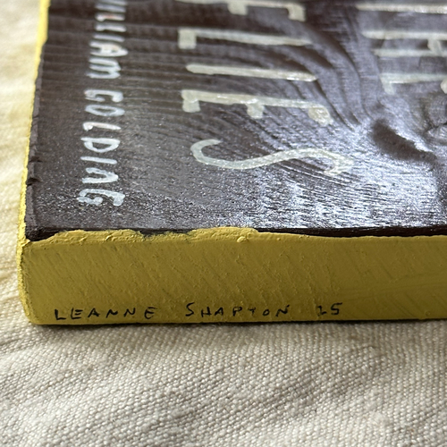 Leanne Shapton "Lord of the Flies" Painted Wooden Book