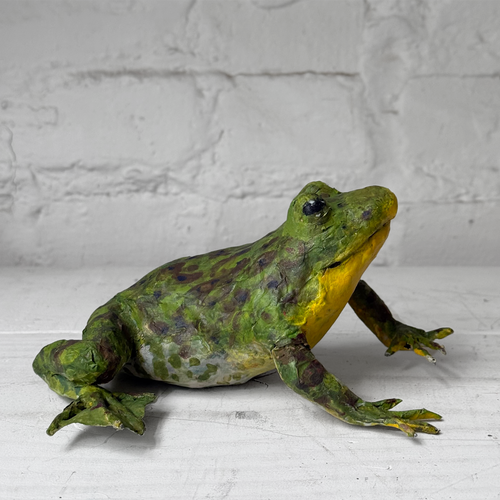 Papier-Mâché Painted Frog #4