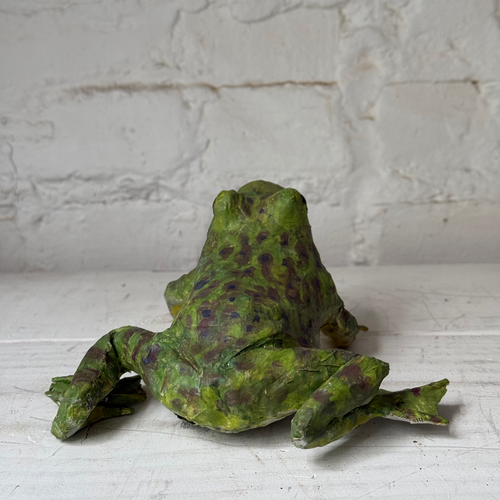 Papier-Mâché Painted Frog #4