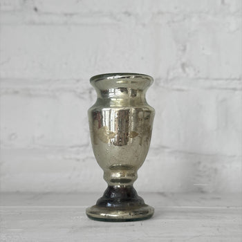 19th-century Mercury Glass Candle Holder (M-04)